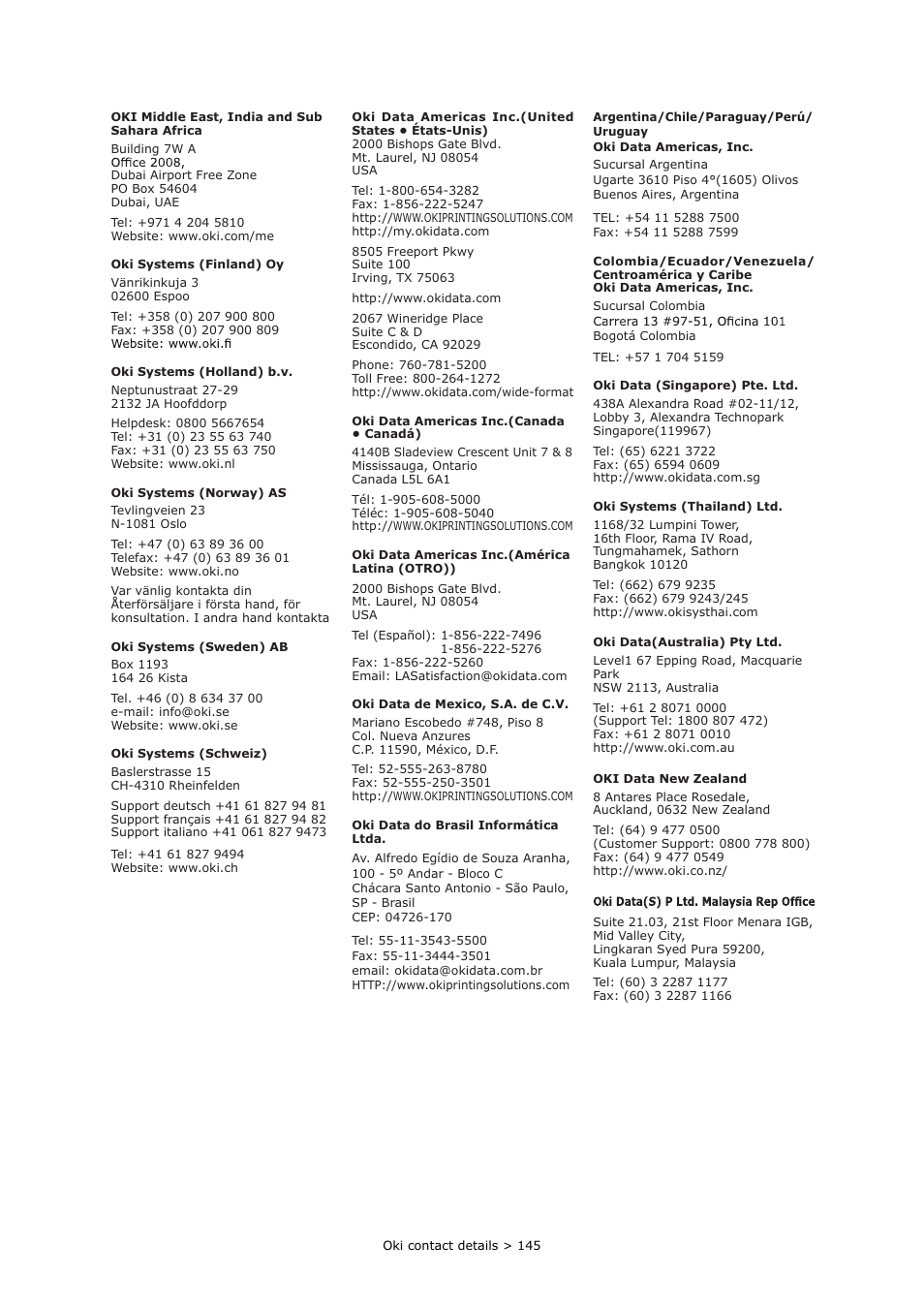 Oki MC363dn User Manual | Page 145 / 146