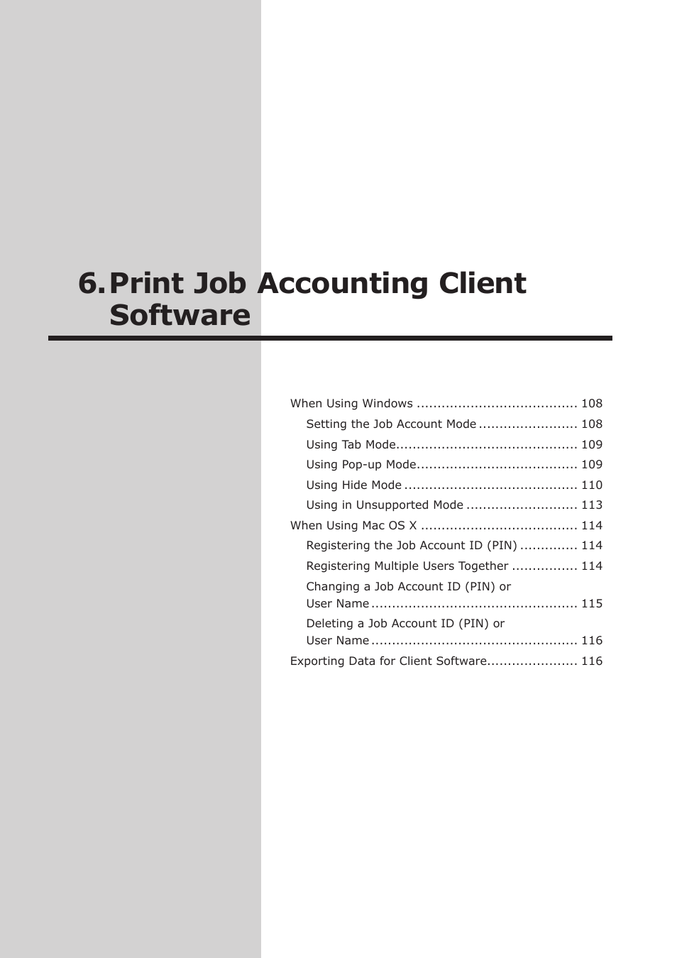 Print job accounting client software | Oki MC363dn User Manual | Page 106 / 257