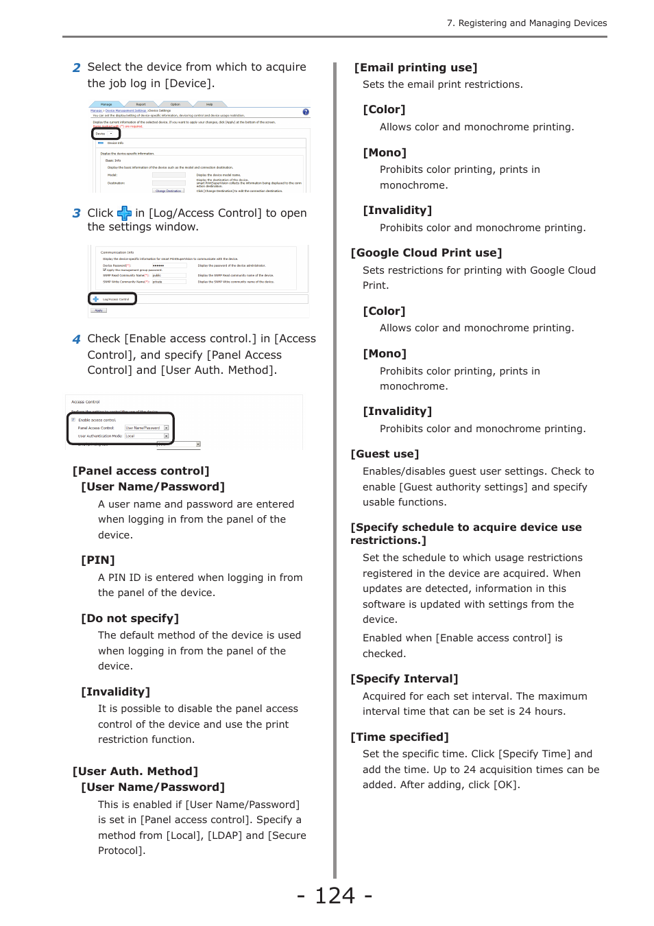 Oki MC363dn User Manual | Page 124 / 257