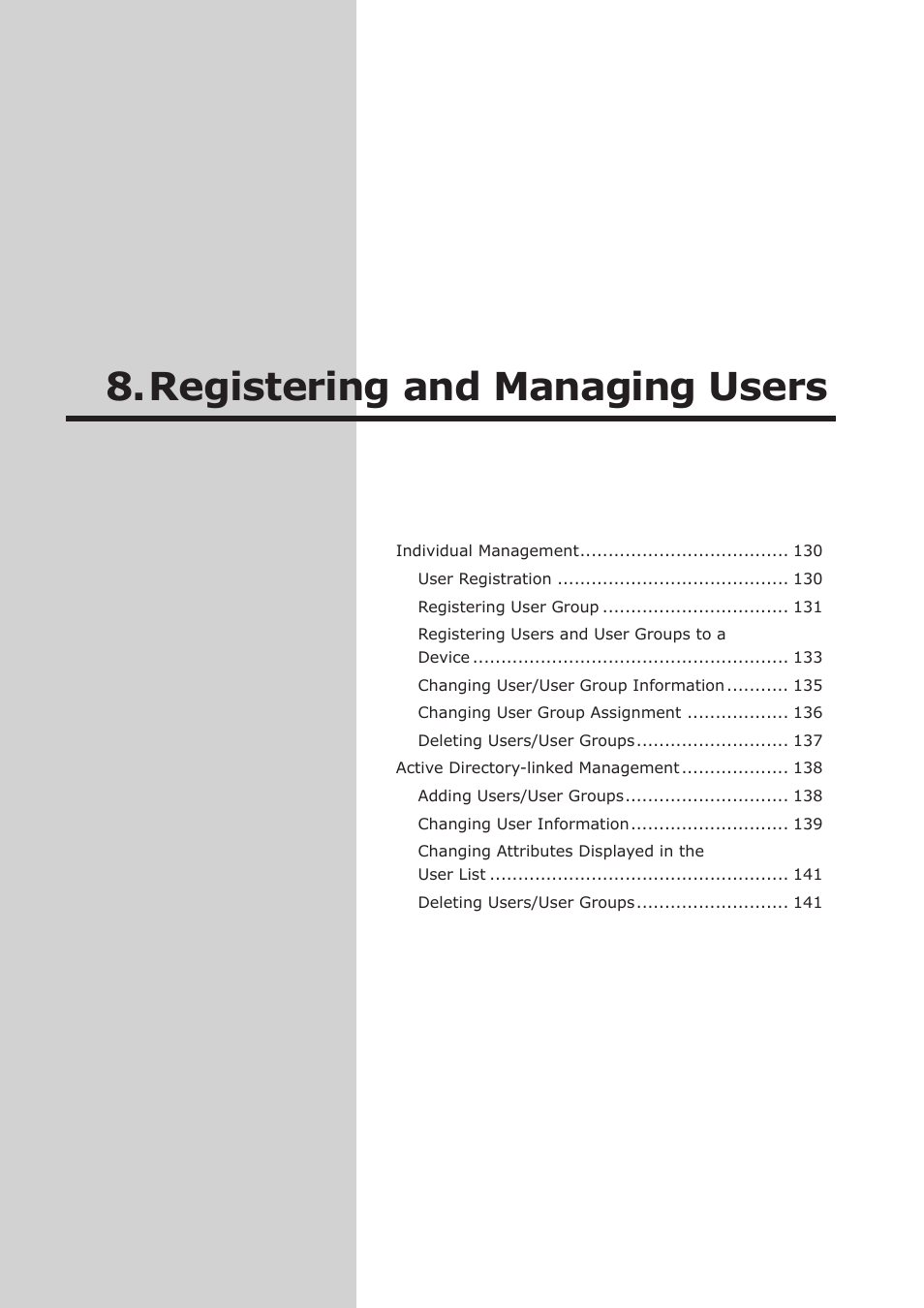 Registering and managing users | Oki MC363dn User Manual | Page 129 / 257