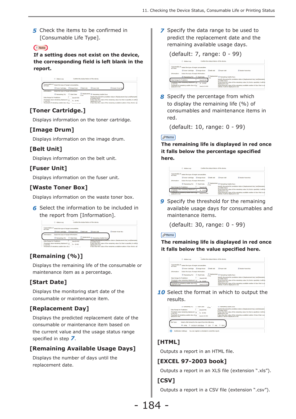 Oki MC363dn User Manual | Page 184 / 257
