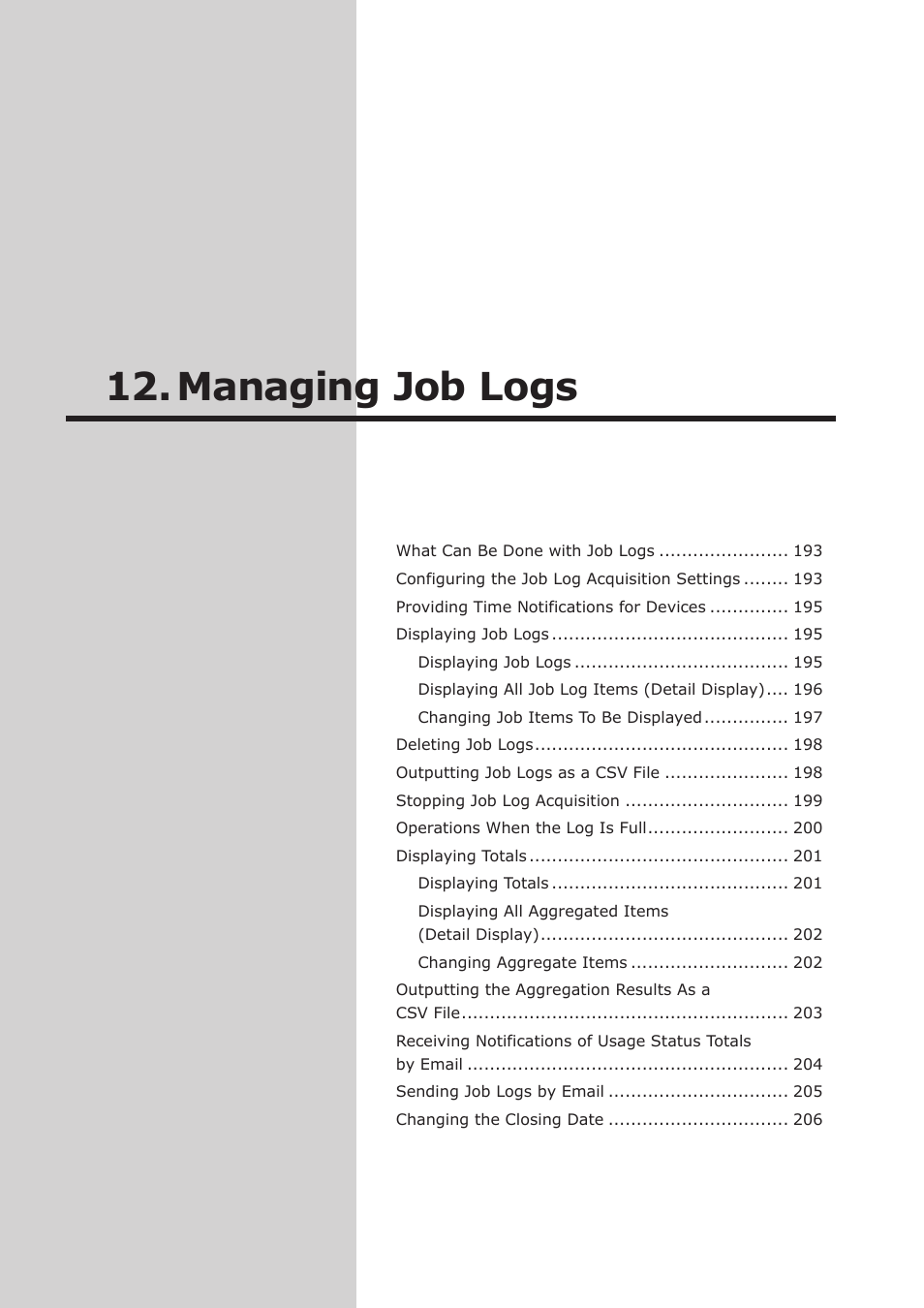 Managing job logs | Oki MC363dn User Manual | Page 191 / 257