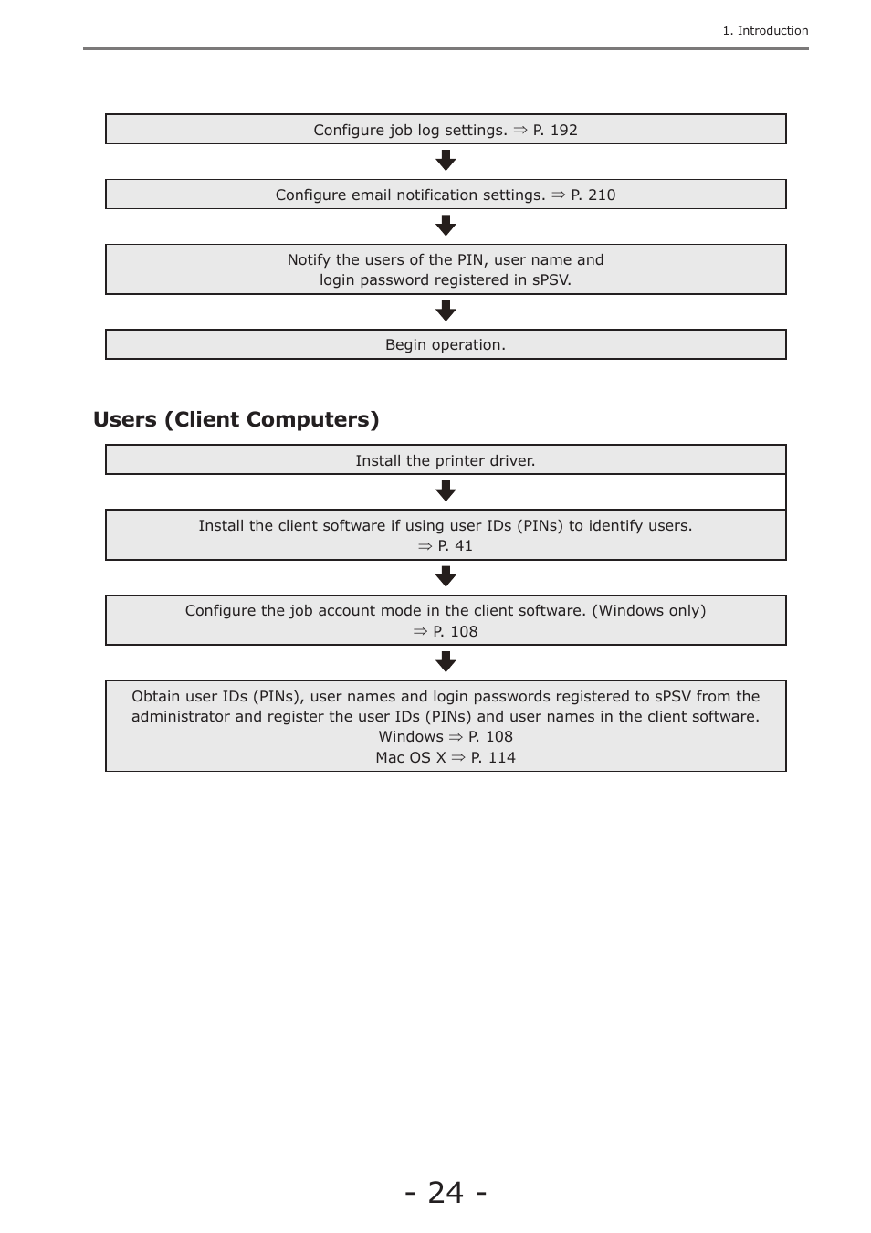Users (client computers) | Oki MC363dn User Manual | Page 24 / 257
