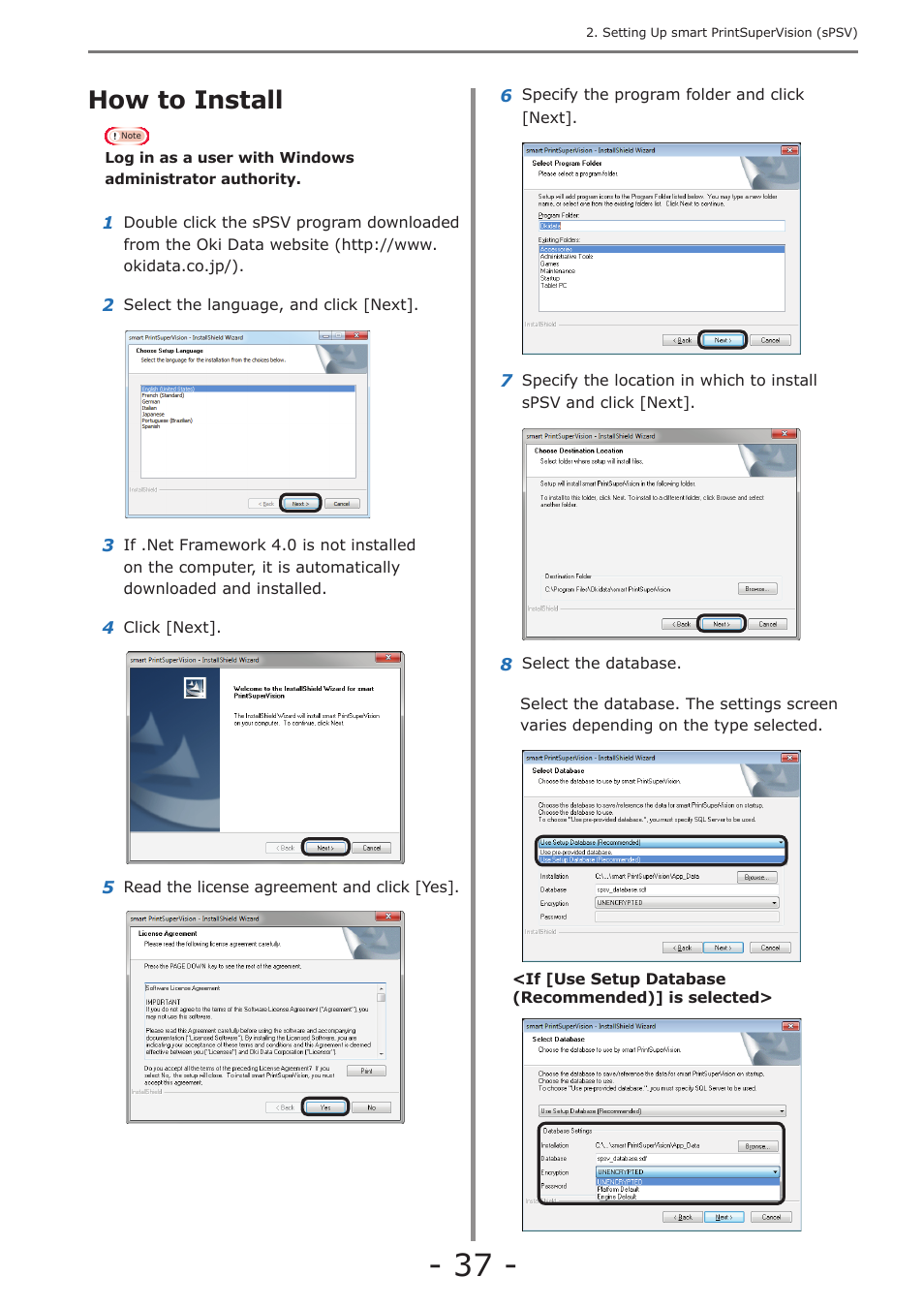 How to install, P. 37 | Oki MC363dn User Manual | Page 37 / 257