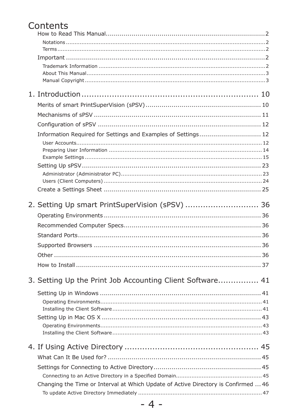 Oki MC363dn User Manual | Page 4 / 257