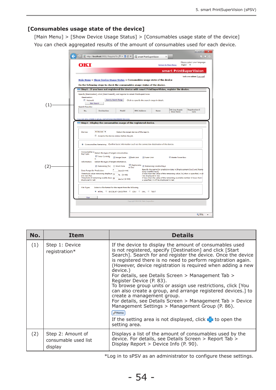 P. 54 | Oki MC363dn User Manual | Page 54 / 257