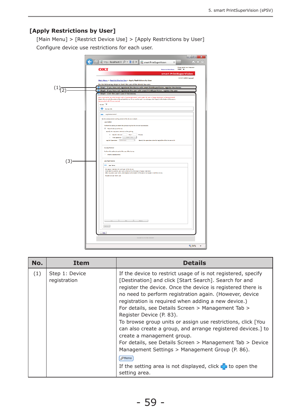 Oki MC363dn User Manual | Page 59 / 257