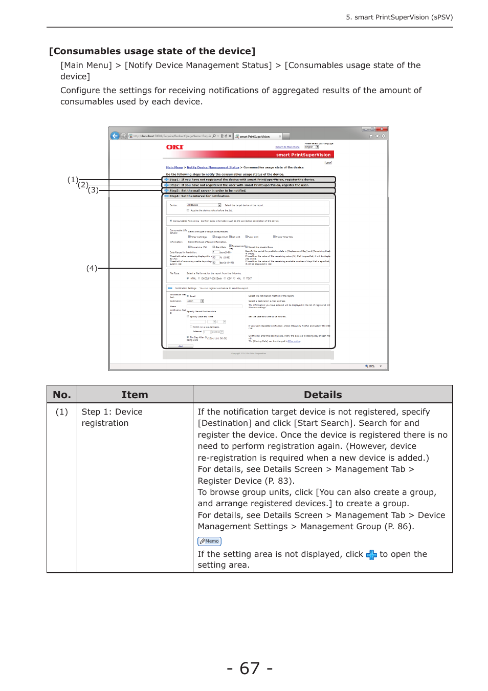 P. 67 | Oki MC363dn User Manual | Page 67 / 257
