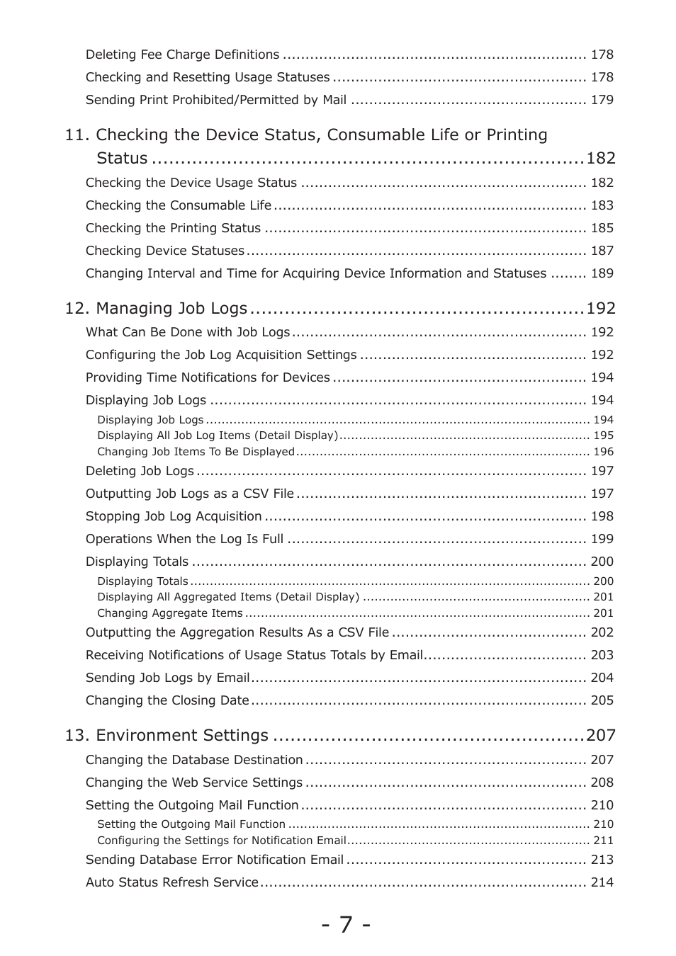 Oki MC363dn User Manual | Page 7 / 257