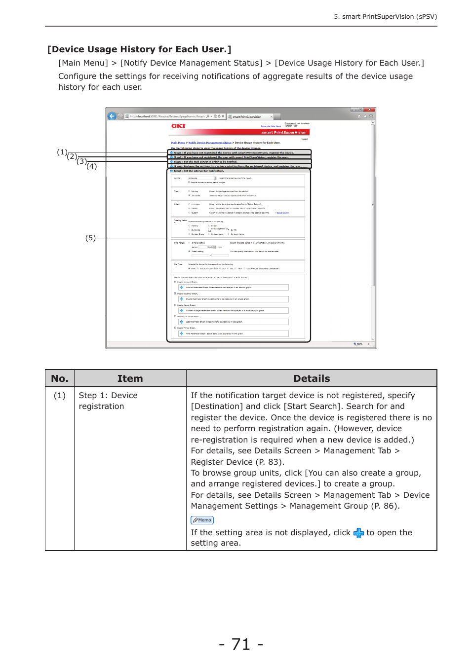 P. 71 | Oki MC363dn User Manual | Page 71 / 257