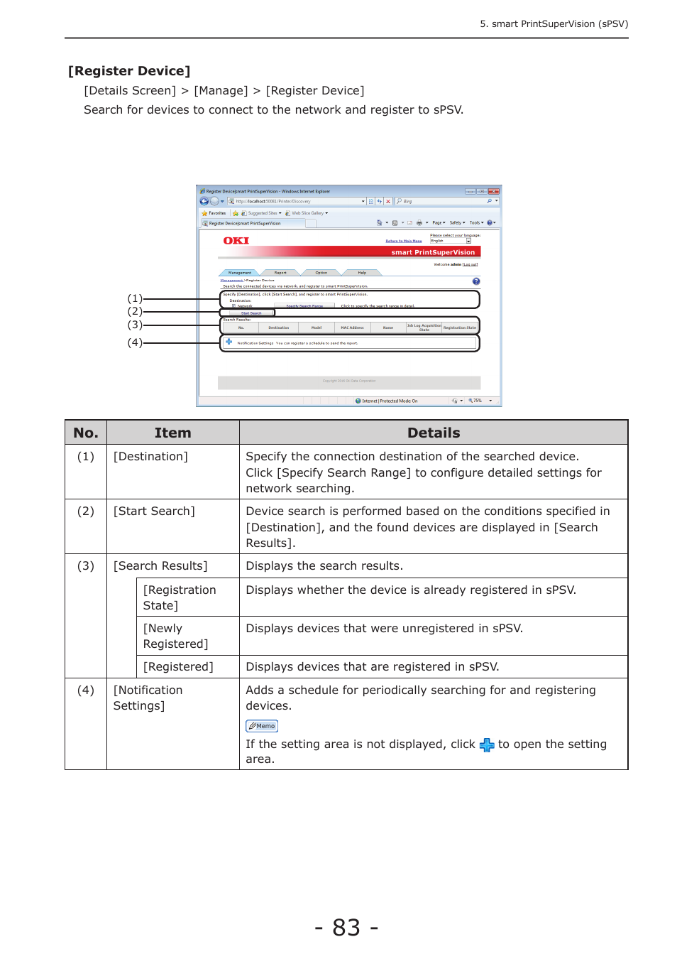 P. 83 | Oki MC363dn User Manual | Page 83 / 257
