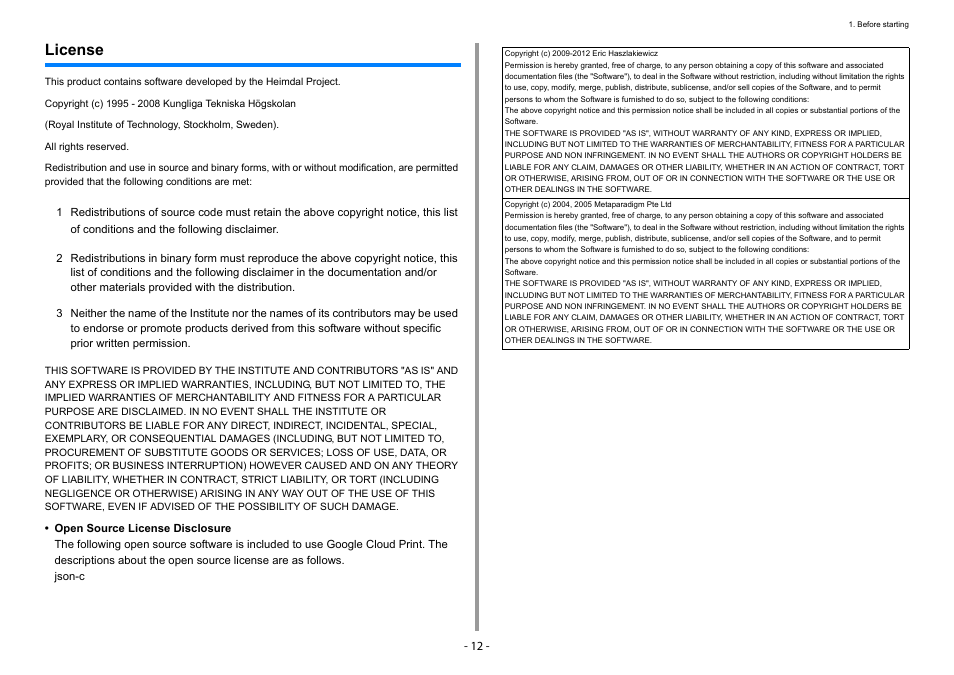 License | Oki C532dn User Manual | Page 12 / 131