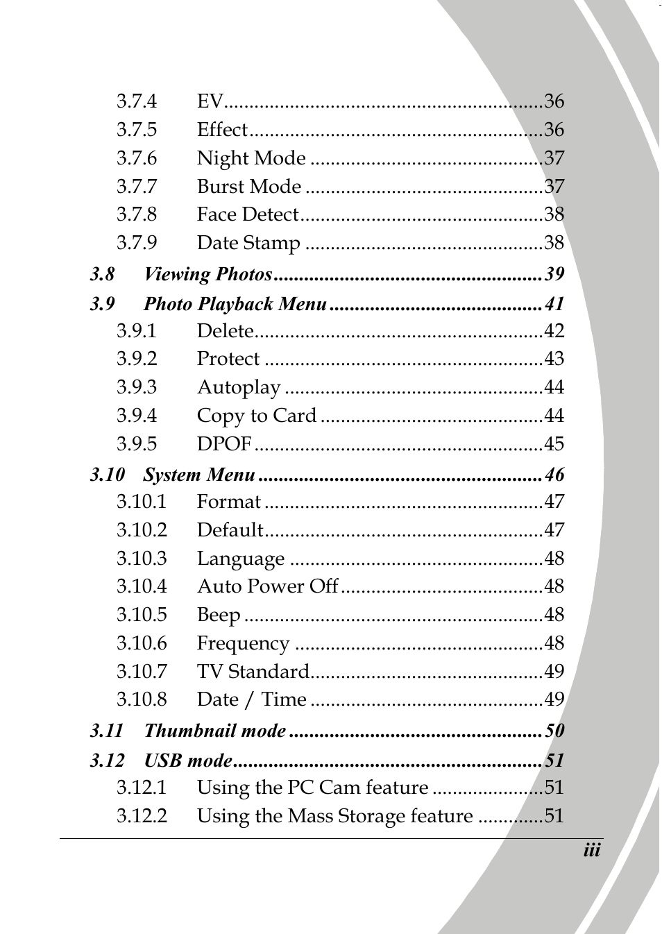 PRAKTICA DPIX5000WP HD-DV Camera User Manual | Page 5 / 78