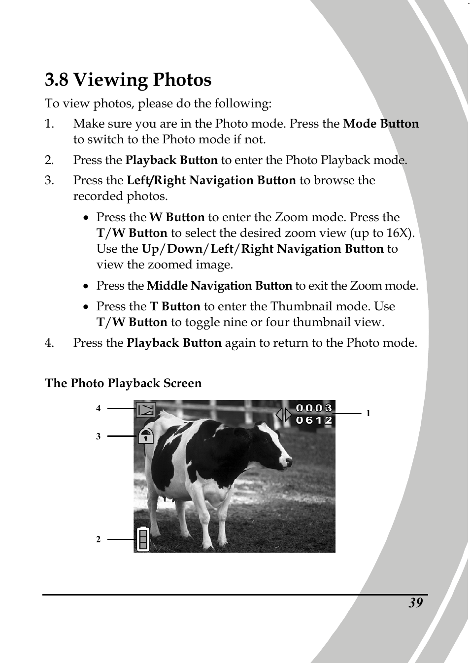 8 viewing photos | PRAKTICA DPIX5000WP HD-DV Camera User Manual | Page 53 / 78