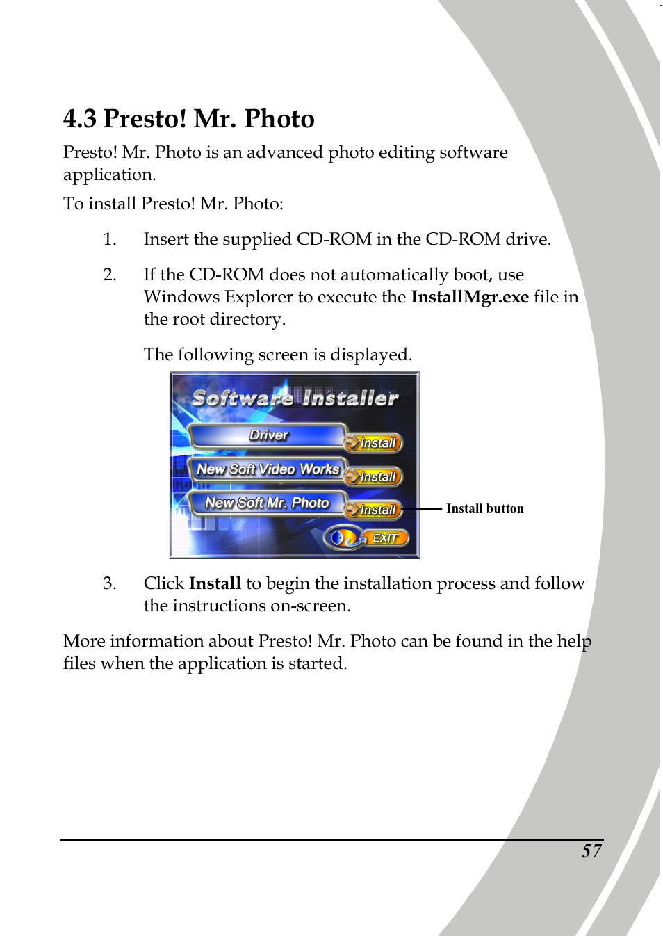 3 presto! mr. photo | PRAKTICA DPIX5000WP HD-DV Camera User Manual | Page 71 / 78