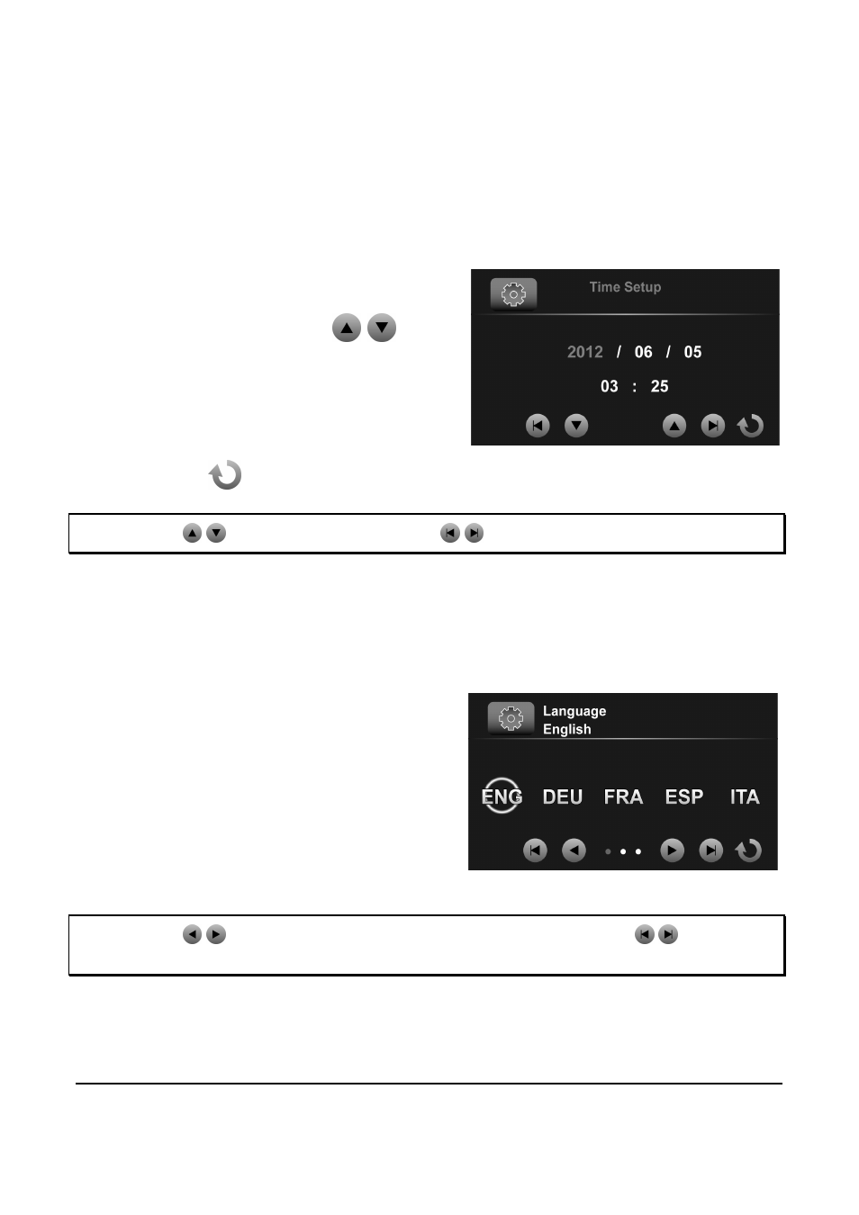 6 initial settings, 1 setting the date and time, 2 setting the language | PRAKTICA DVC5.10 User Manual | Page 20 / 73