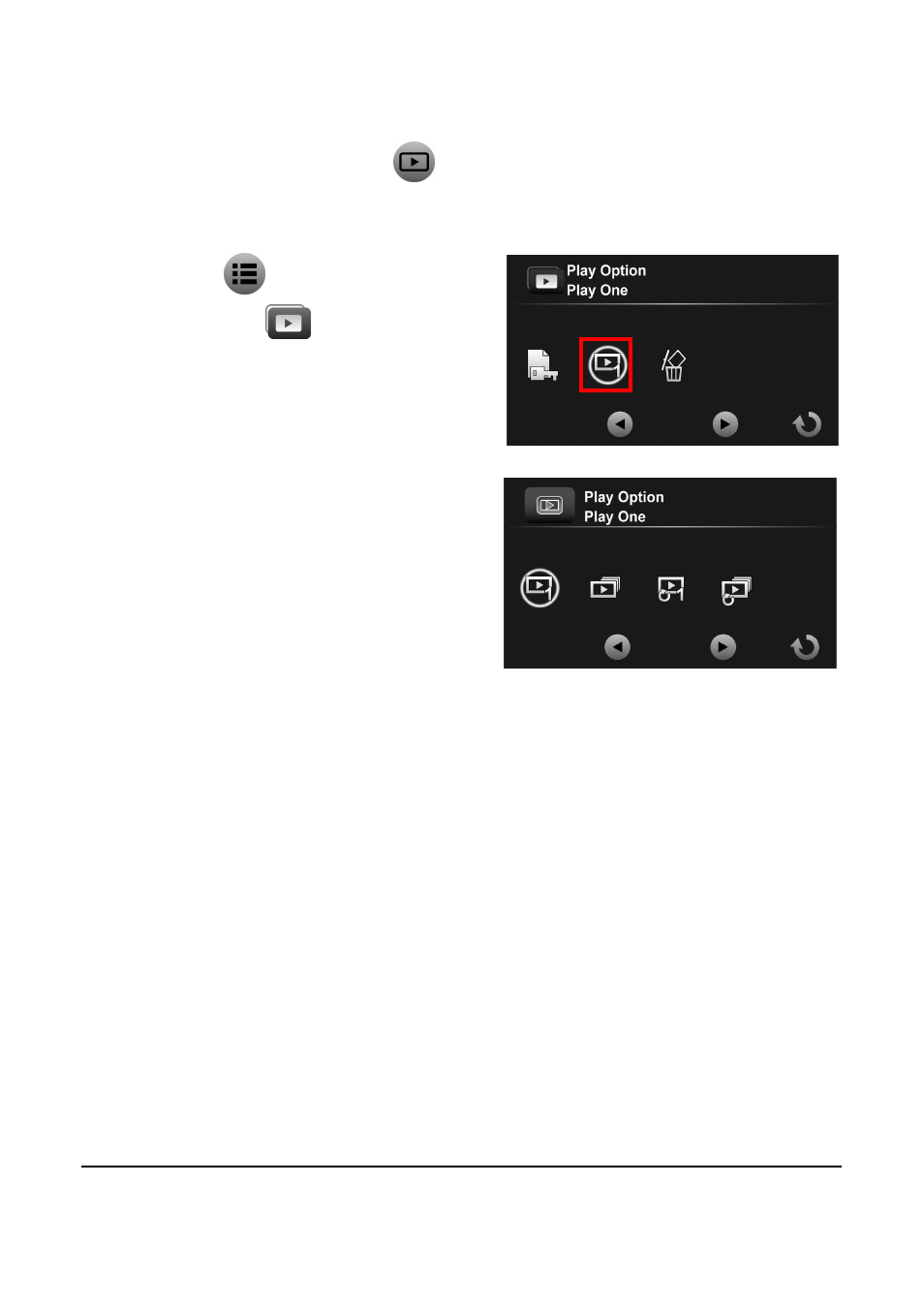 2 play option | PRAKTICA DVC5.10 User Manual | Page 34 / 73