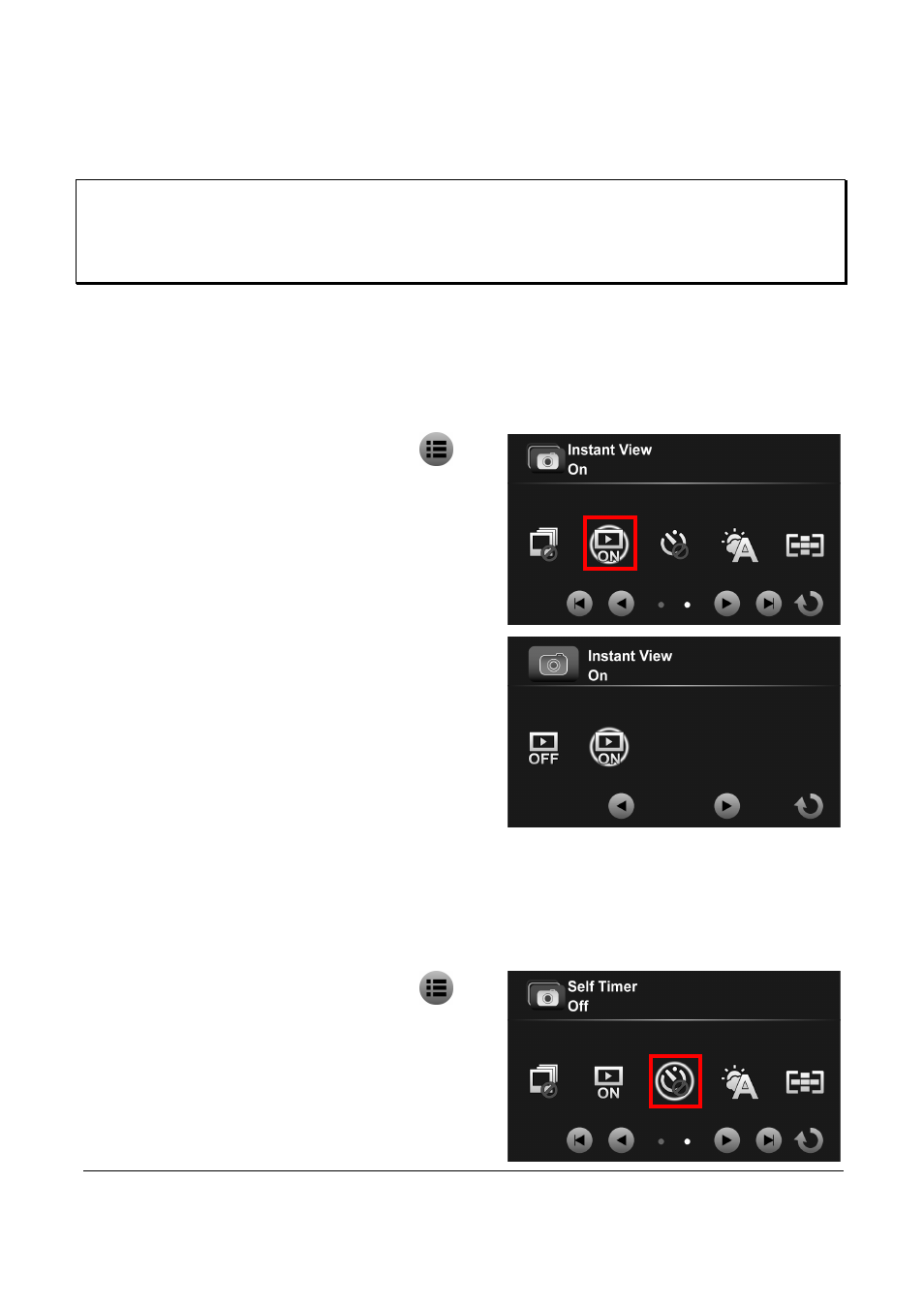 2 instant view, 3 self timer | PRAKTICA DVC5.10 User Manual | Page 41 / 73