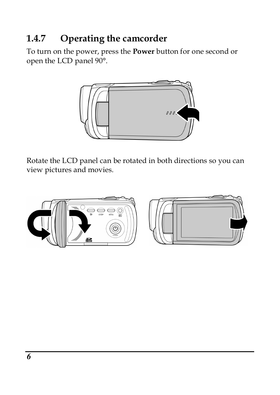 7 operating the camcorder | PRAKTICA DVC5.6 User Manual | Page 15 / 65