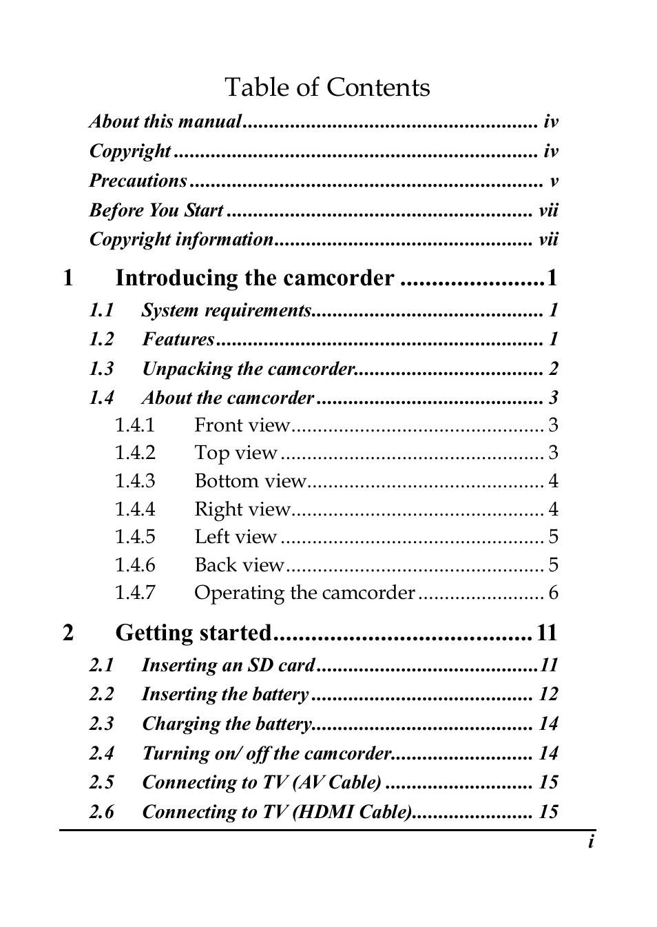 PRAKTICA DVC5.6 User Manual | Page 2 / 65