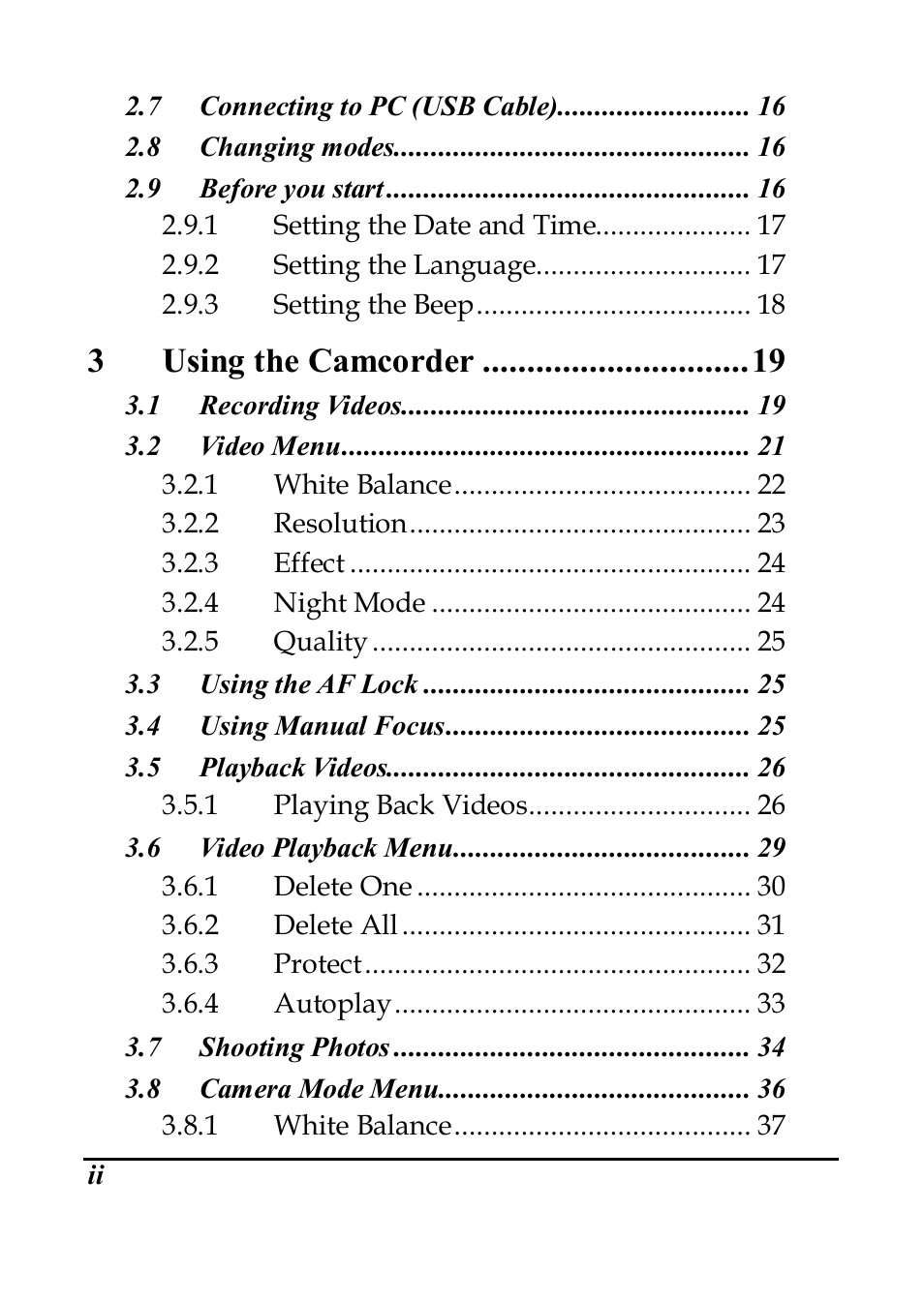 PRAKTICA DVC5.6 User Manual | Page 3 / 65