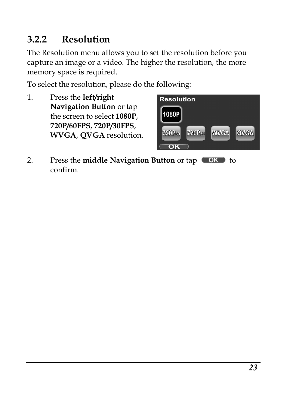 2 resolution | PRAKTICA DVC5.6 User Manual | Page 32 / 65