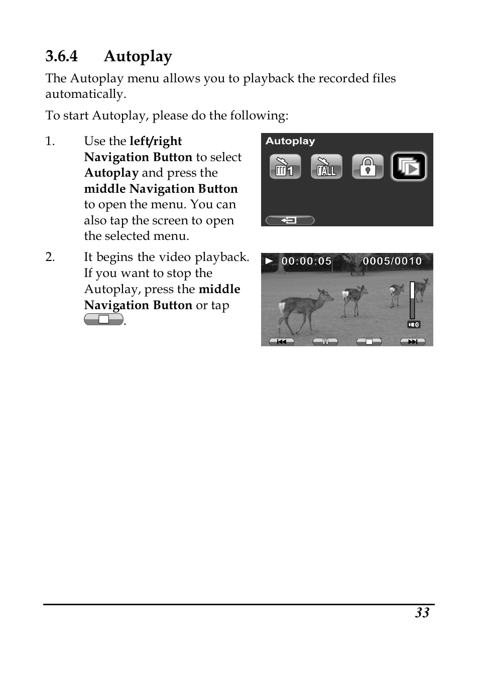 4 autoplay | PRAKTICA DVC5.6 User Manual | Page 42 / 65