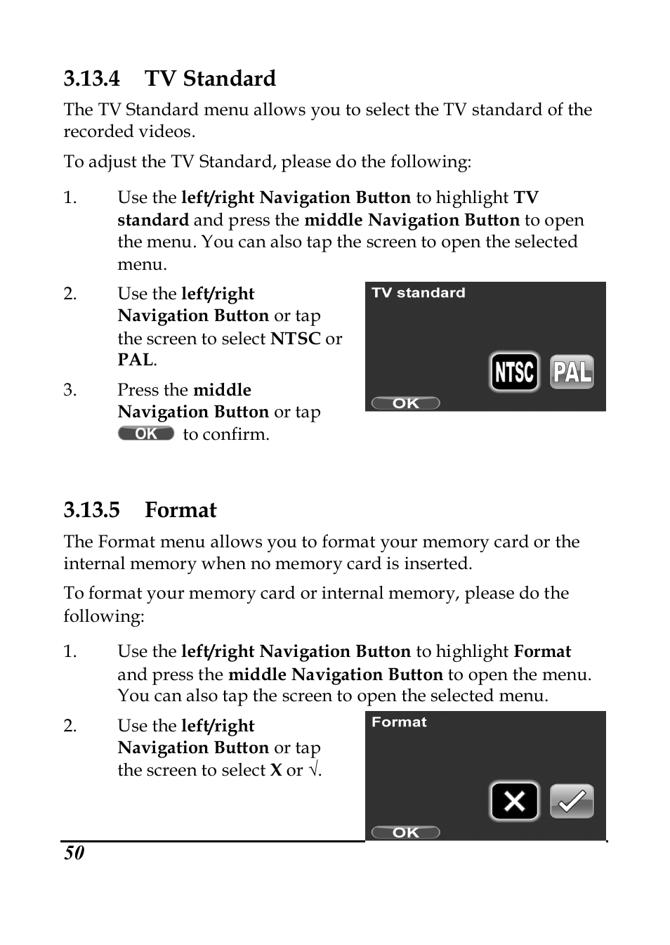 4 tv standard, 5 format | PRAKTICA DVC5.6 User Manual | Page 59 / 65