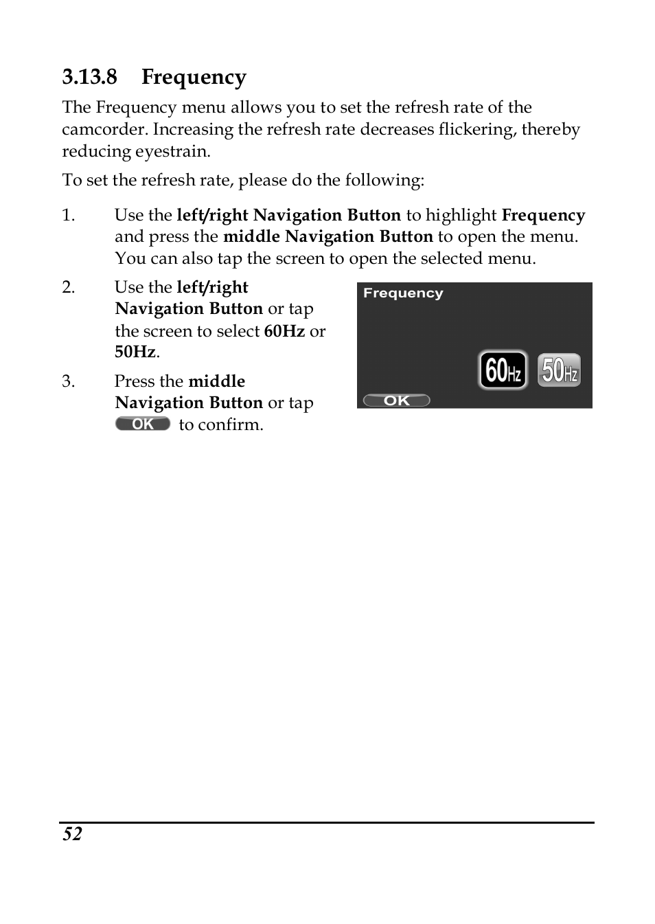 8 frequency | PRAKTICA DVC5.6 User Manual | Page 61 / 65