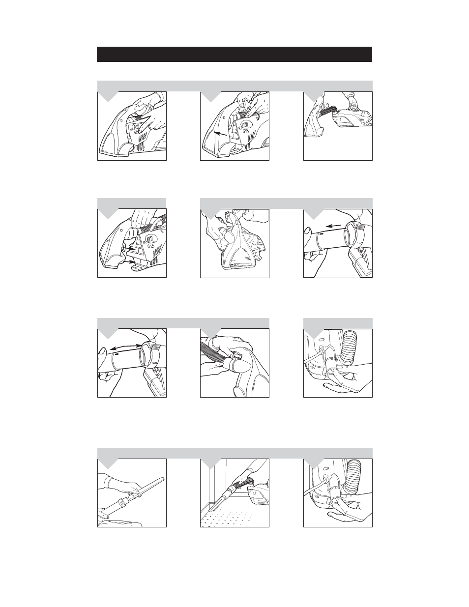 Attachment usage | Dirt Devil Hand Vac User Manual | Page 4 / 16