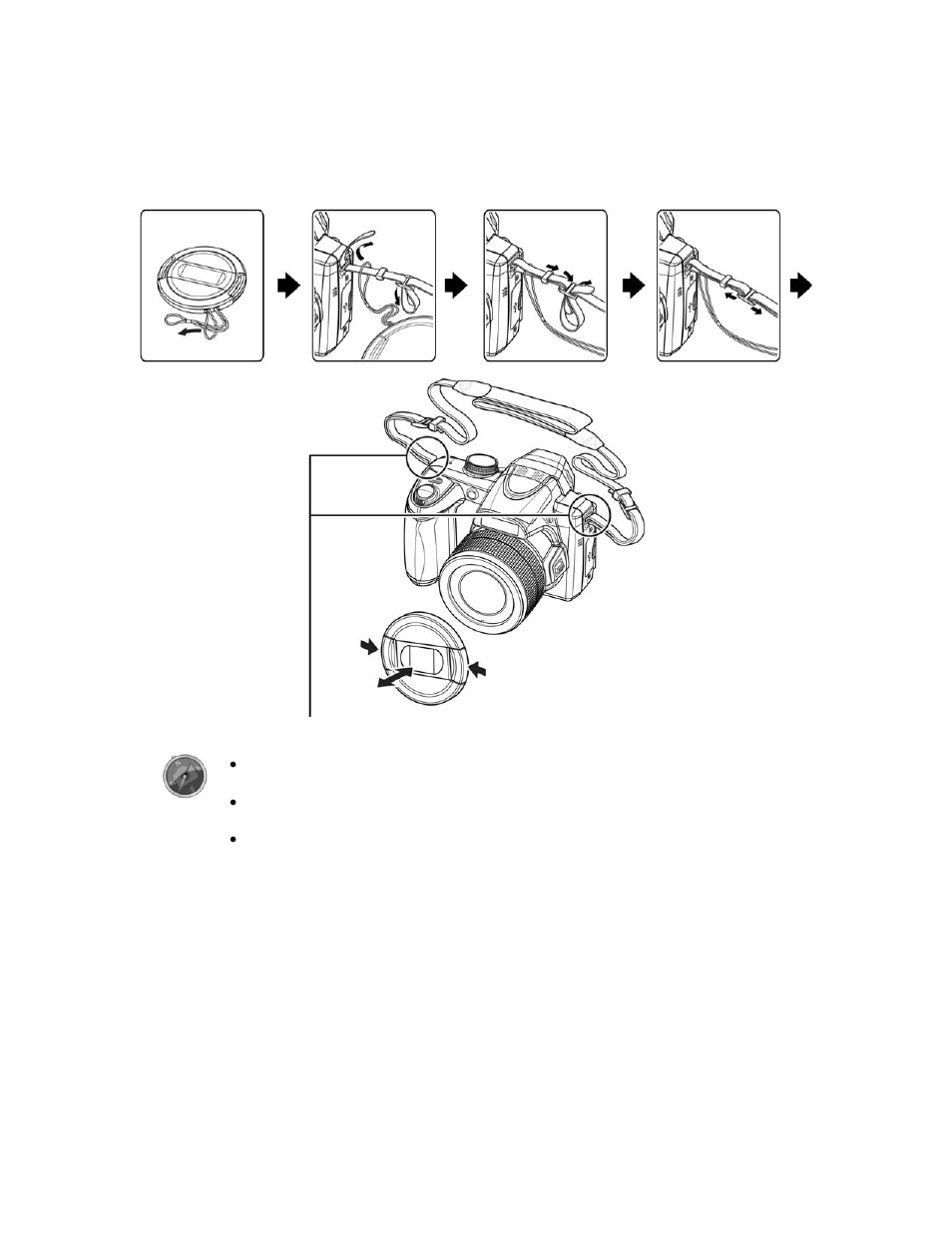 Getting started, Attach the camera strap | PRAKTICA luxmedia 18-Z36C User Manual | Page 12 / 65
