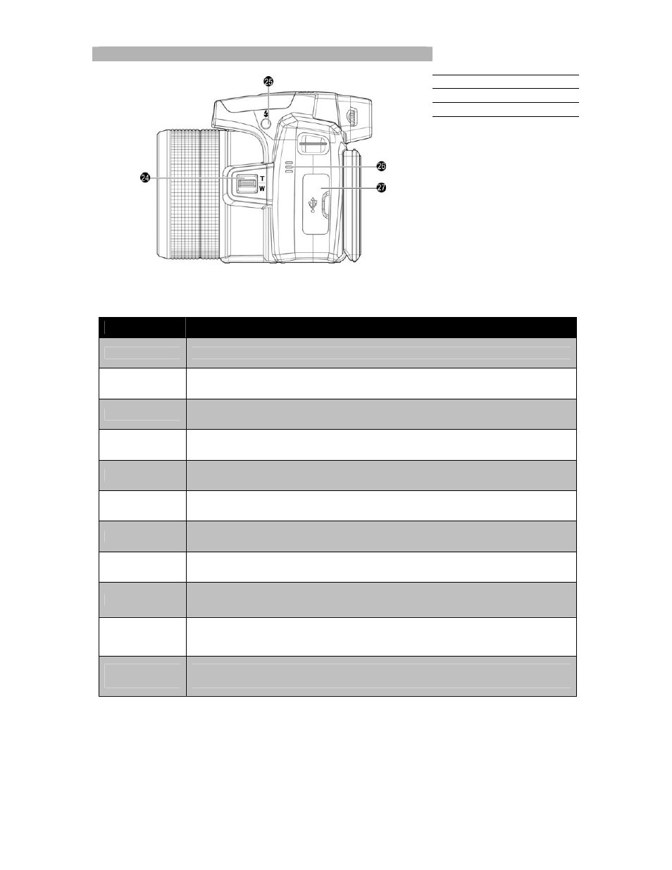 Left view, Camera buttons | PRAKTICA luxmedia 18-Z36C User Manual | Page 9 / 65