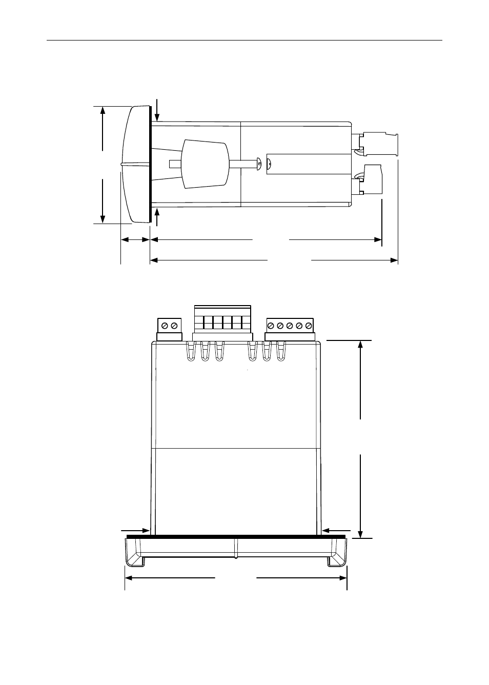 Mounting dimensions, Figure 20. meter dimensions - side view, Figure 21. meter dimensions - top view | Precision Digital PD6000 User Manual | Page 95 / 96