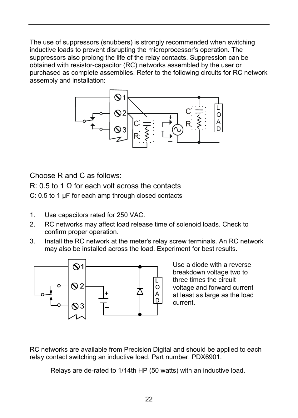 Precision Digital PD6060 User Manual | Page 22 / 104