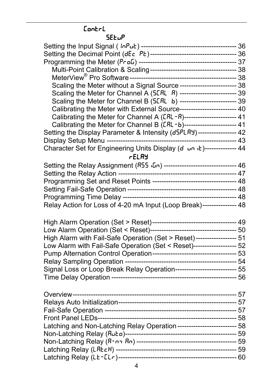 Precision Digital PD6060 User Manual | Page 4 / 104