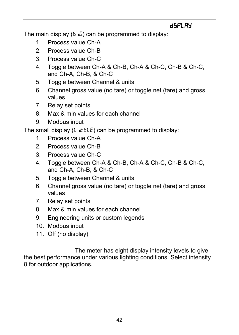 Precision Digital PD6060 User Manual | Page 42 / 104