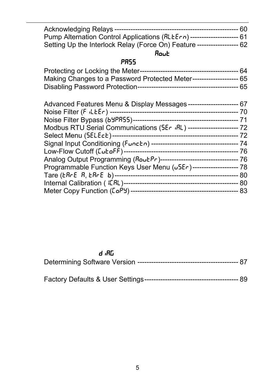 Precision Digital PD6060 User Manual | Page 5 / 104