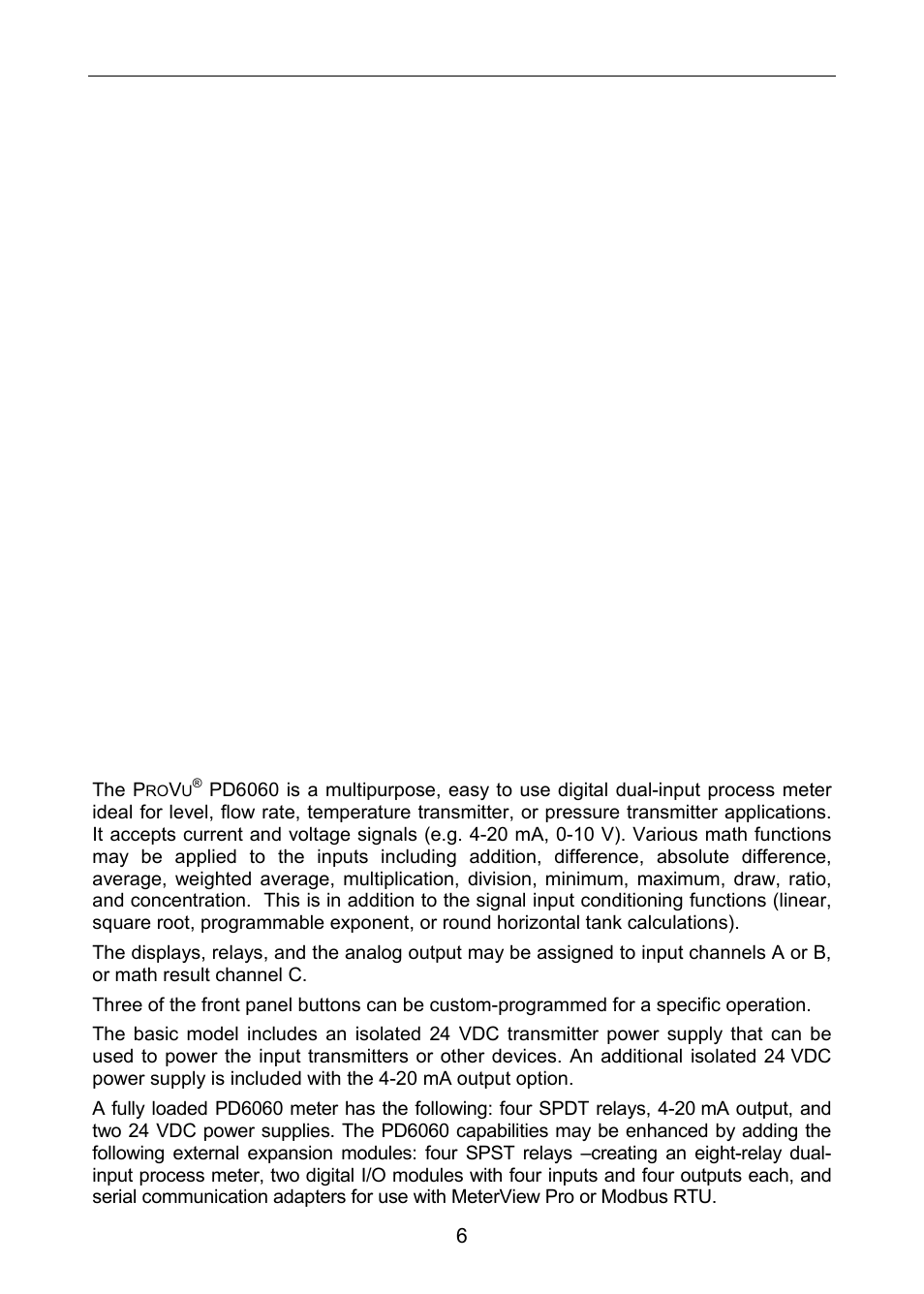Table of figures, Introduction | Precision Digital PD6060 User Manual | Page 6 / 104