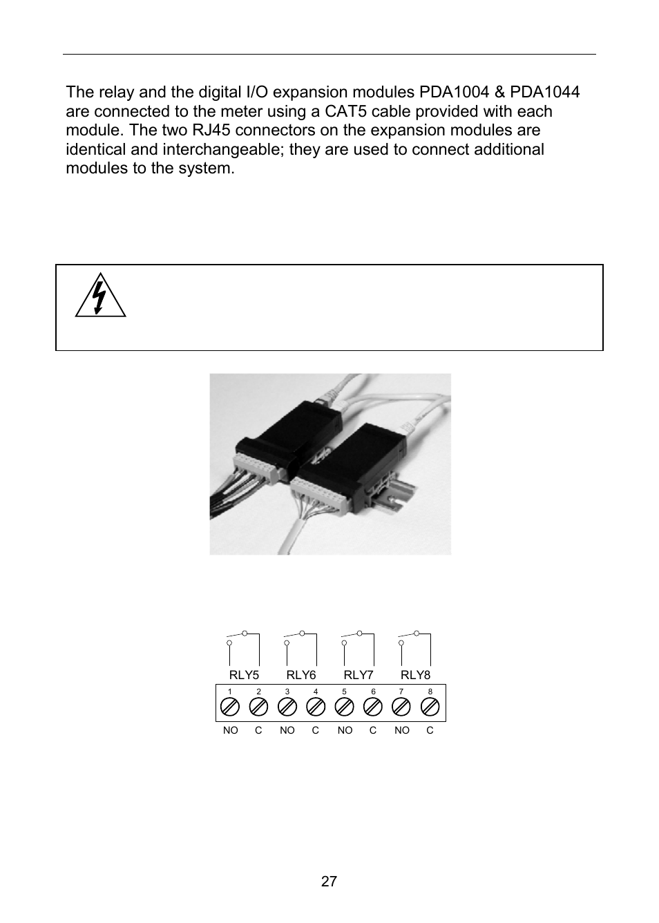 External relays & digital i/o connections | Precision Digital PD6100 User Manual | Page 27 / 100