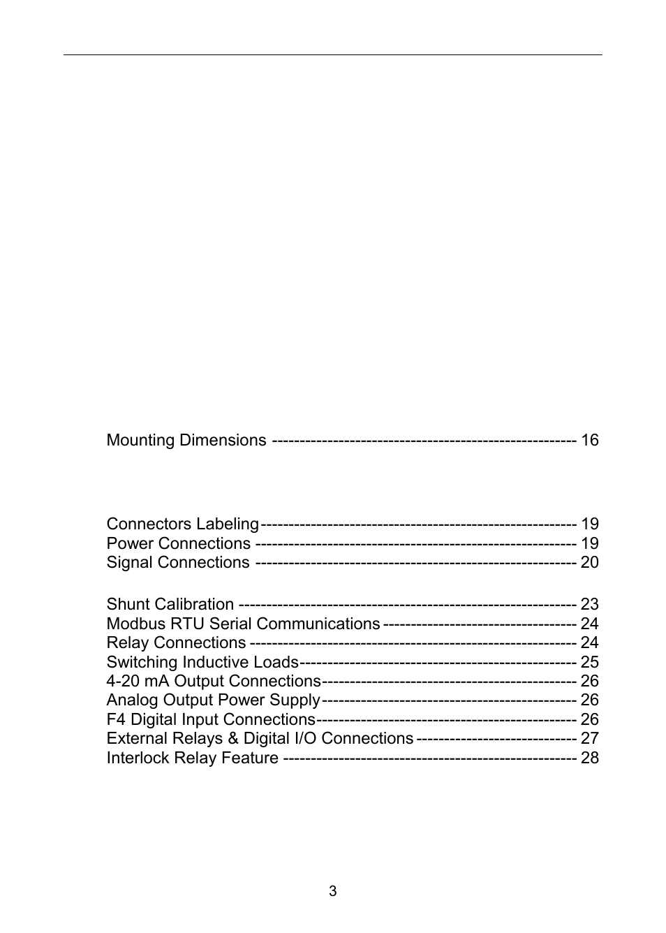 Precision Digital PD6100 User Manual | Page 3 / 100