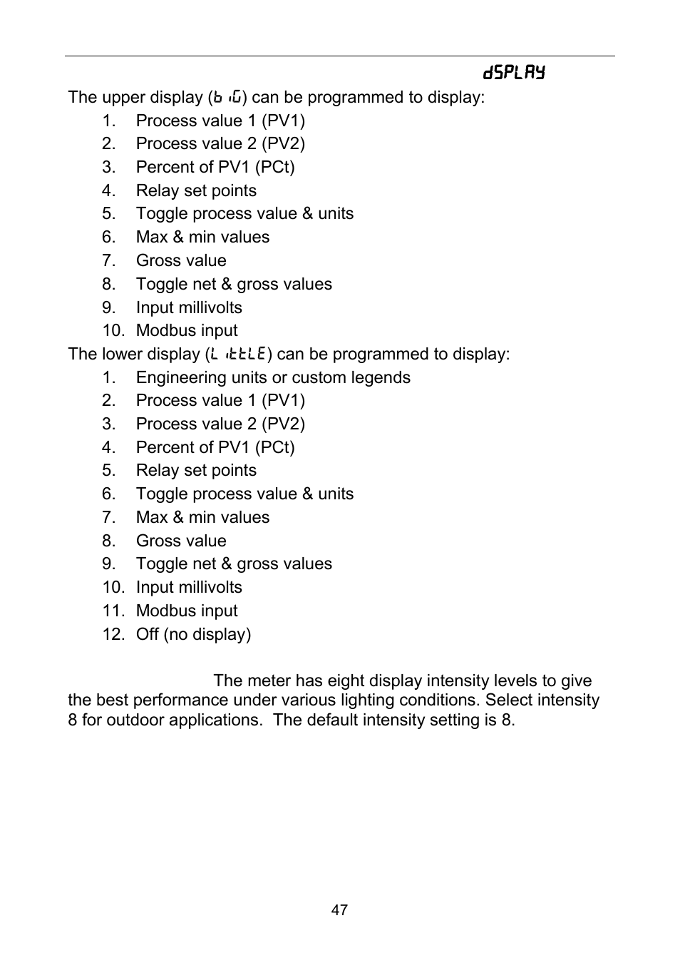 Precision Digital PD6100 User Manual | Page 47 / 100
