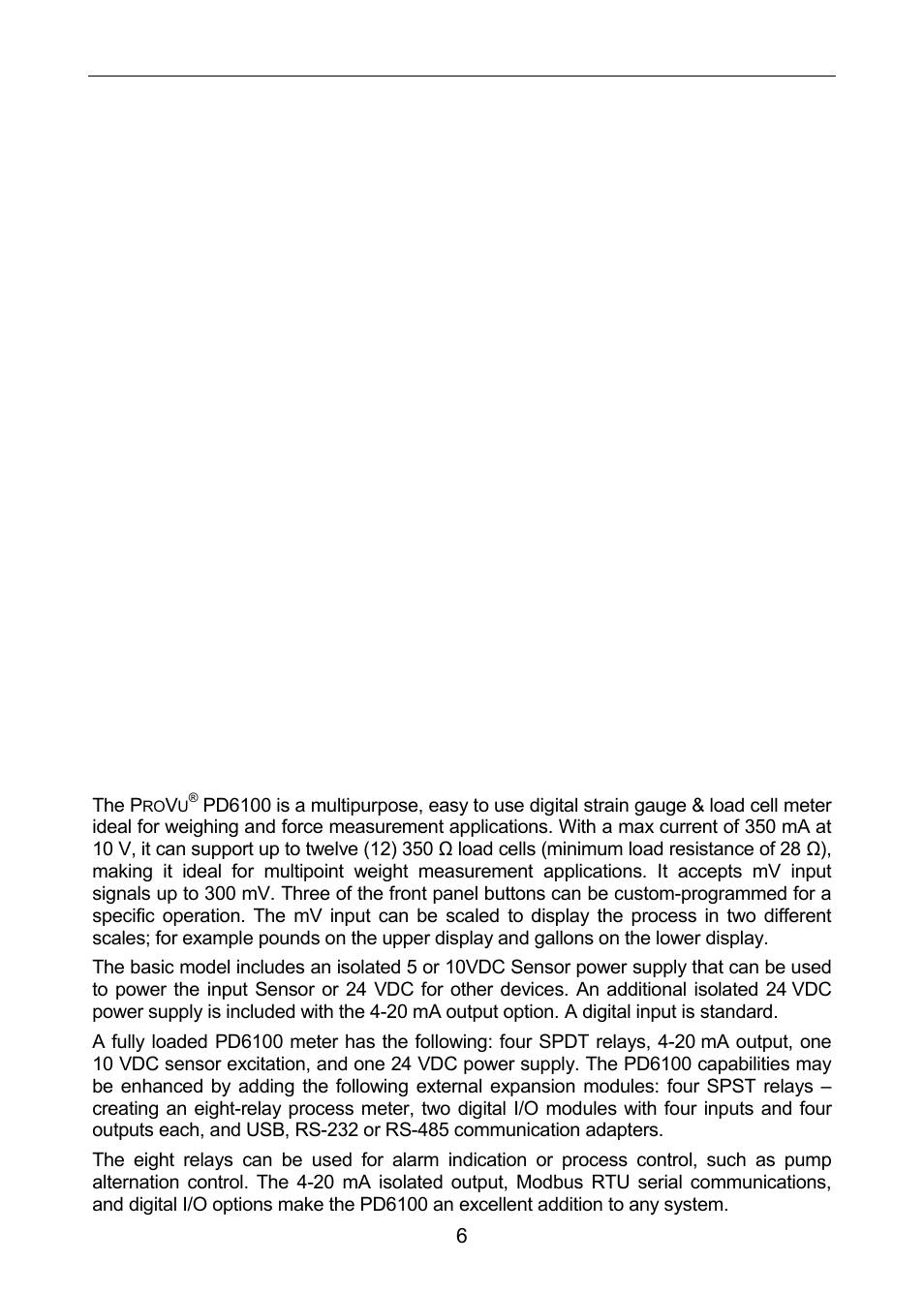Table of figures, Introduction | Precision Digital PD6100 User Manual | Page 6 / 100
