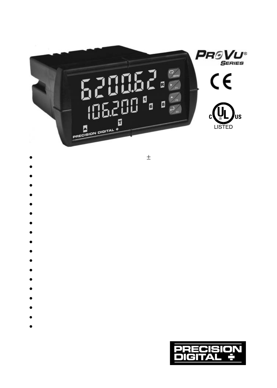 Precision Digital PD6200 User Manual | 108 pages