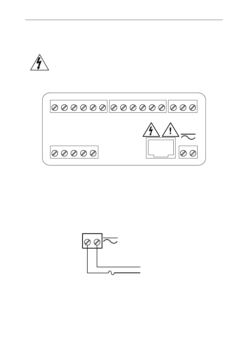 Connectors labeling, Power connections, Figure 7: power connections | Ma out, Power, Signal, M-link, Relay4 relay3, Relay2 relay1 | Precision Digital PD6200 User Manual | Page 20 / 108