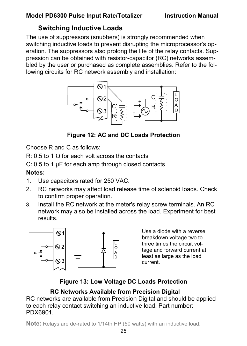 Precision Digital PD6300 User Manual | Page 25 / 96