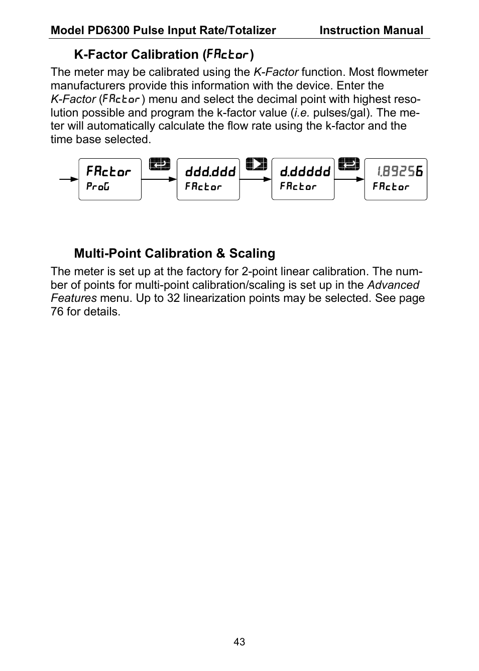 Precision Digital PD6300 User Manual | Page 43 / 96