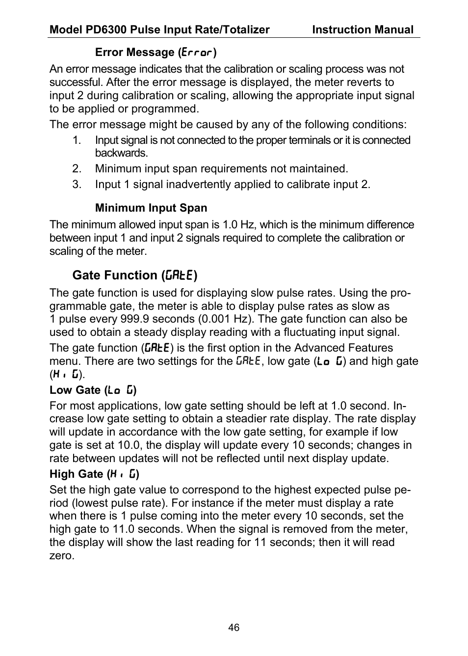 Precision Digital PD6300 User Manual | Page 46 / 96