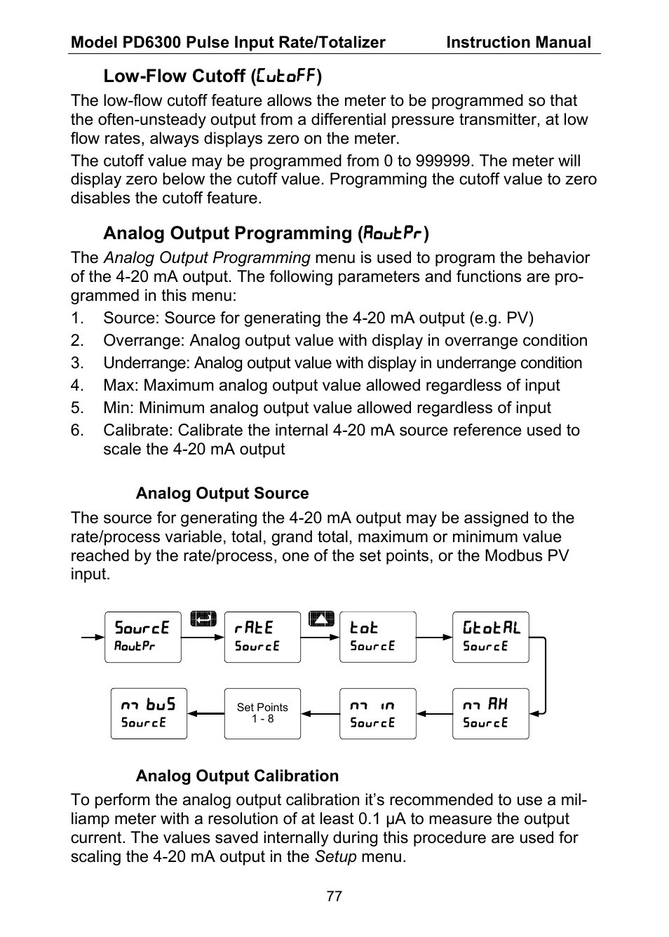 Precision Digital PD6300 User Manual | Page 77 / 96