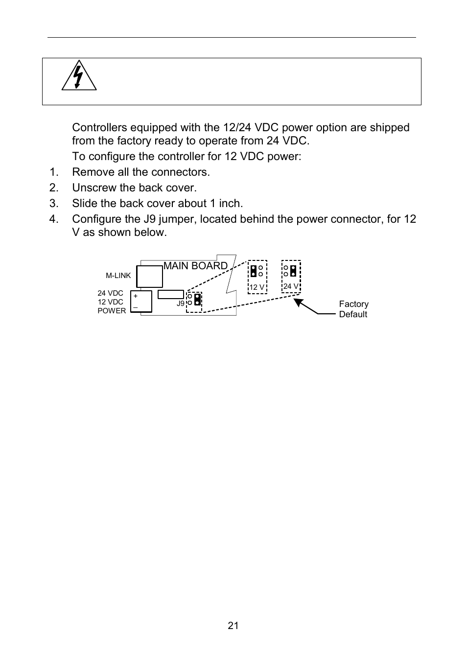 Configuration for 12 or 24 vdc power option | Precision Digital PD6310 User Manual | Page 21 / 100