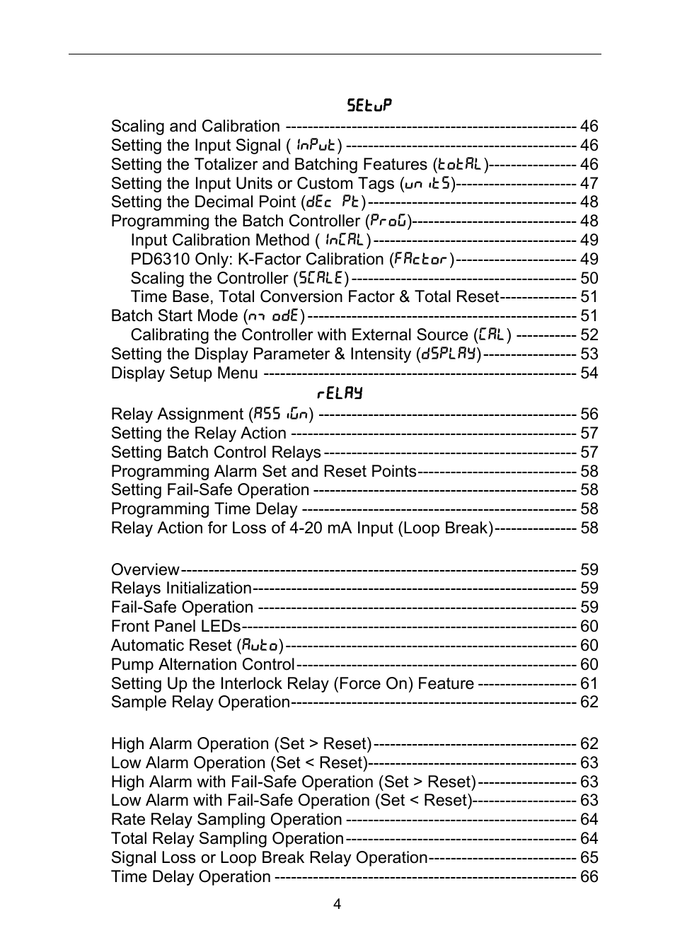 Precision Digital PD6310 User Manual | Page 4 / 100